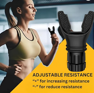 OxyBreeze Breathing Trainer| Enhance Lung Capacity Respiratory Fitness | Improve Your Jaw | Portable Deep Inhalation & Expiratory Muscle Exerciser | Food Grade Silicone for Safe